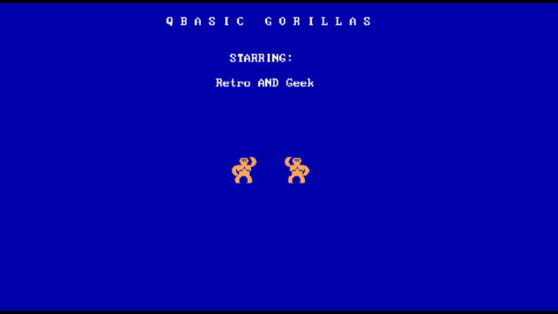 QBasic Gorillas – The Precursor to WORMS