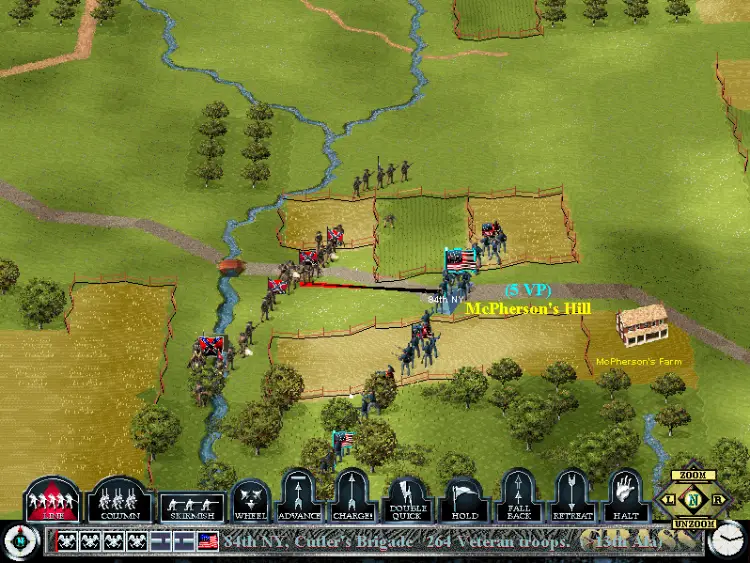 Sid Meier's Gettysburg! gameplay screenshot