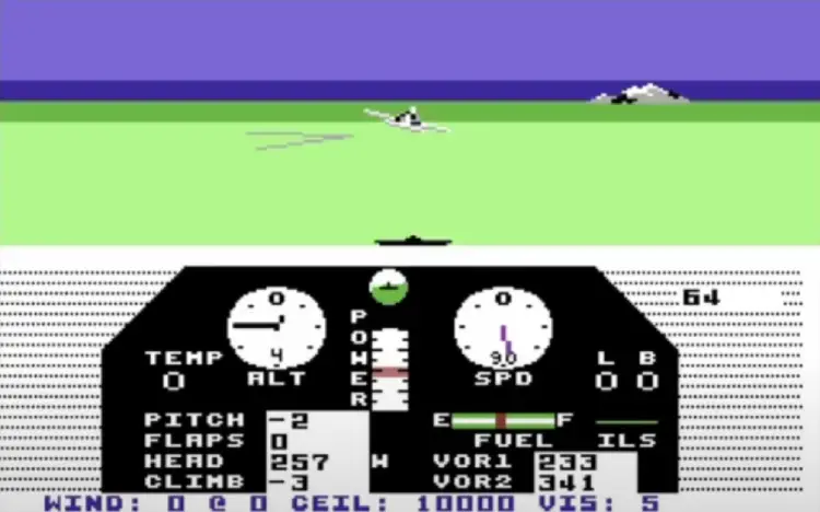 MicroProse's Solo Flight screenshot