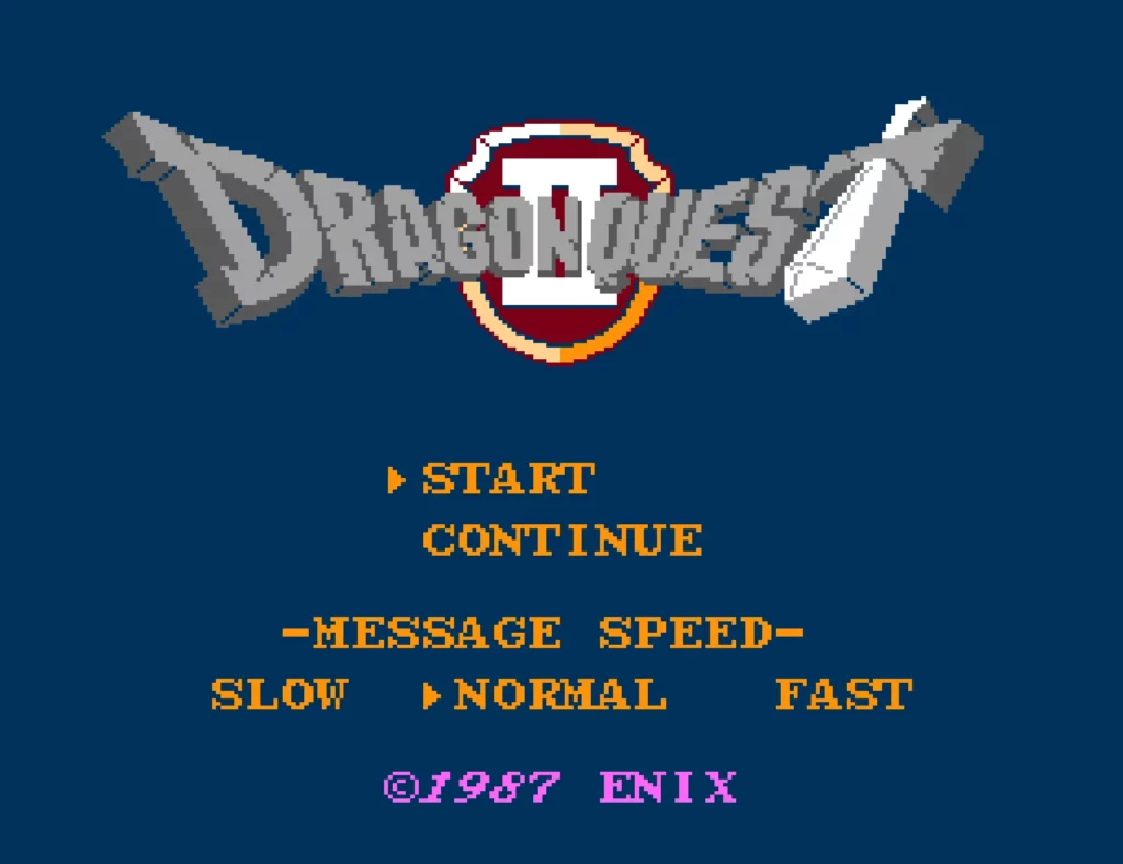 Dragon Quest II Title Screen