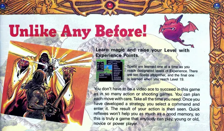 Nintendo Power ad for Dragon Warrior in North America