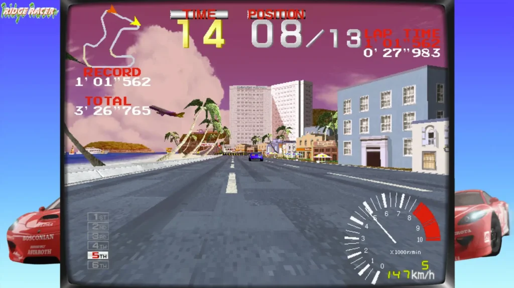 Ridge Racer arcade screenshot