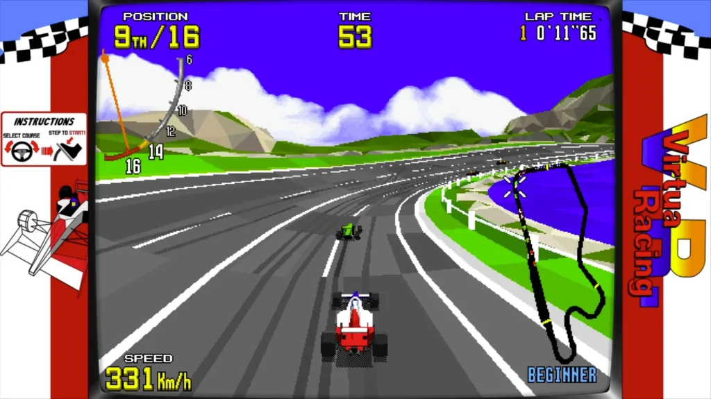 Virtua Racing arcade screenshot